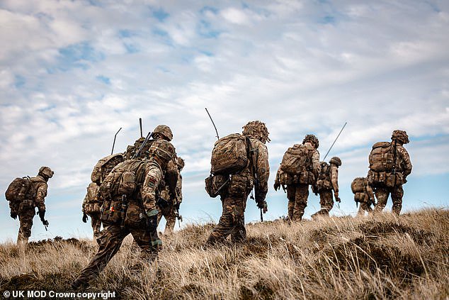 British soldiers train to recapture Falklands after threats by Argentina