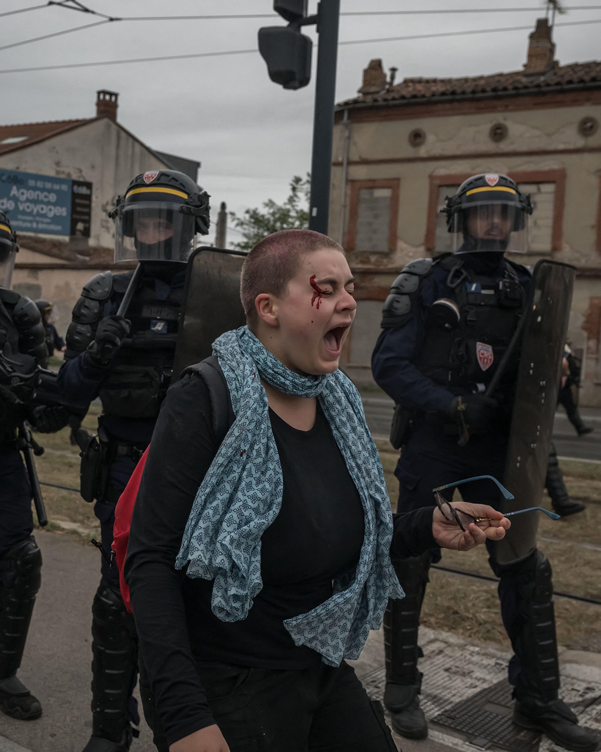 Photos Show Scenes of Unrest as French Student Protest Goes Nationwide