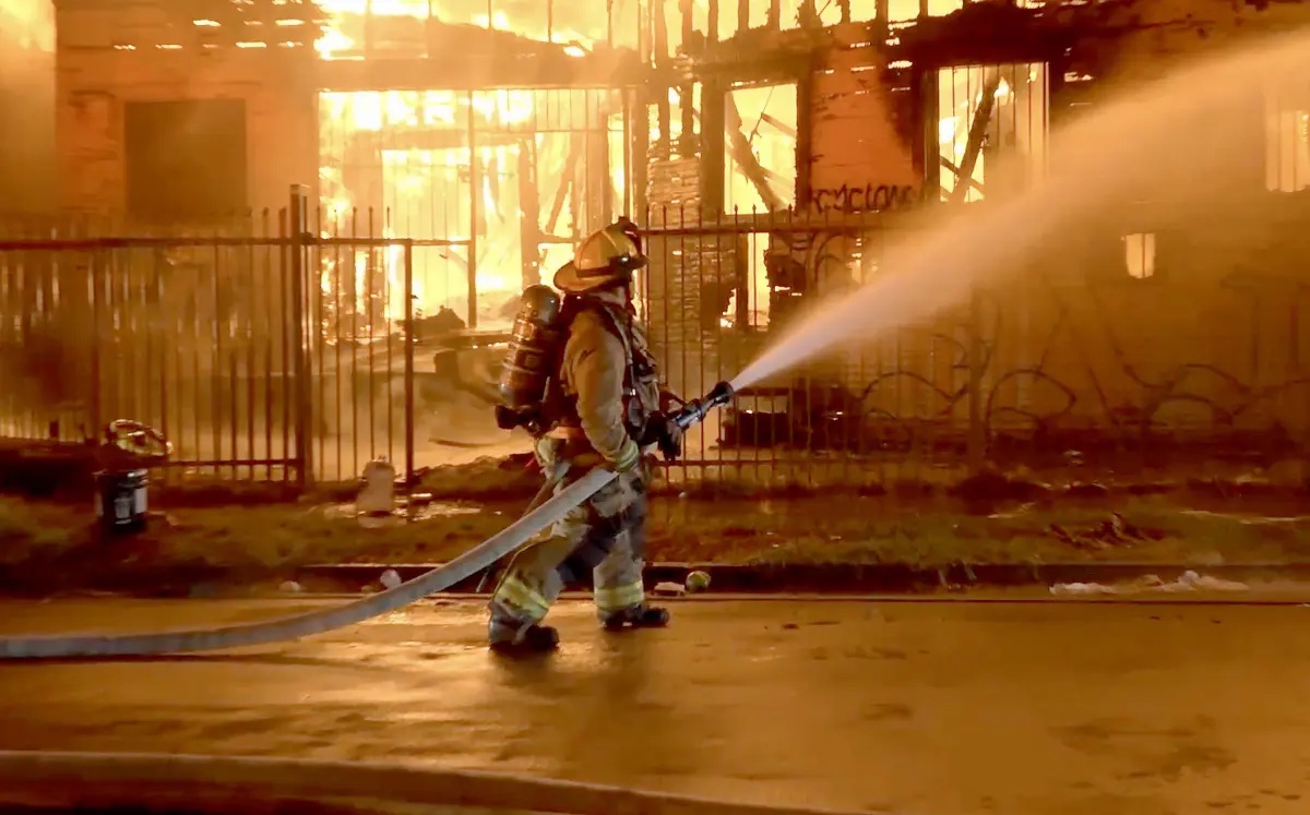 Historic Black church in South L.A. burns for a third time