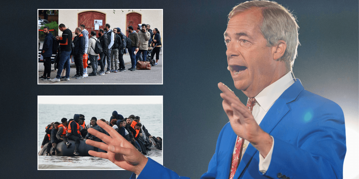 Nigel Farage vows to shut down entire asylum system to deport 90,000 migrants