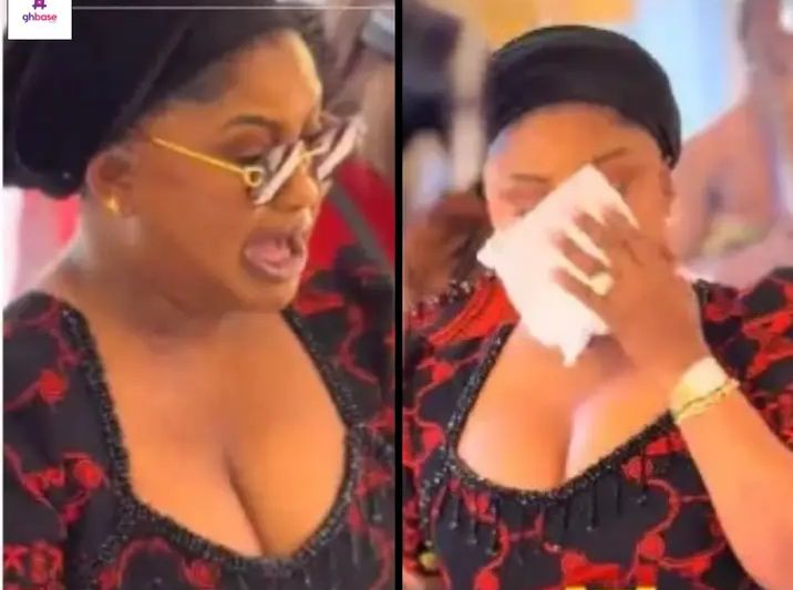 Nana Ama McBrown Breaks Down In Tears As She Bids Final Farewell To Late Friend Mabel Ntuah