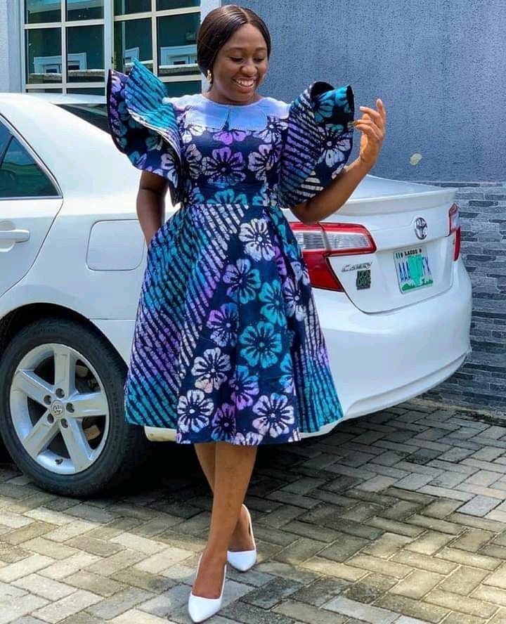 Elegant Adire Gown Styles Every Mother Can Wear to Look Classy at Weddings and Special Occasions