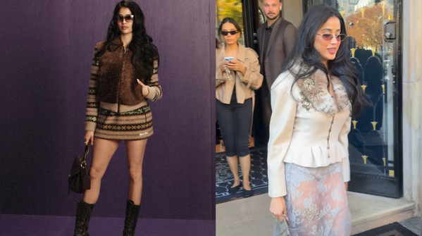 Janhvi Kapoor turns up the Paris heat at the Miu Miu showcase with a fall look made for the fashion headlines