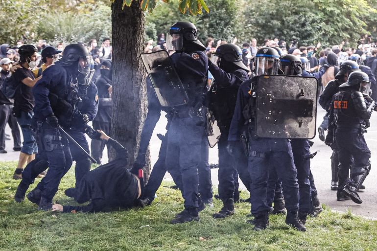 France halts police use of stun grenades at student protests