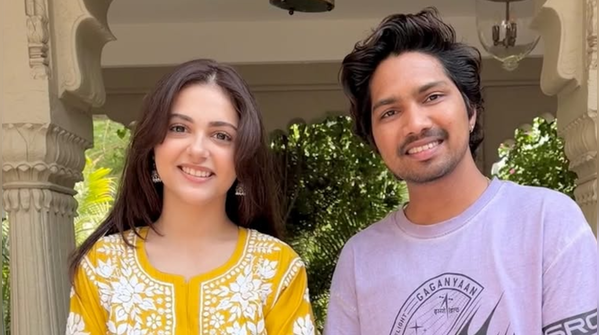 Aneet Padda paints the festive season sunshine-yellow in this budget-friendly chikankari kurta set