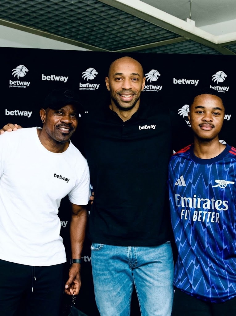 Thierry Henry Spotted With Orlando Pirates Legend Lucky Lekgwathi Ahead of Soweto Derby
