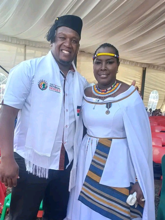 Photos of Emmy Kosgei’s Stunning Outfit That Won Hearts at Mashujaa Day Celebrations
