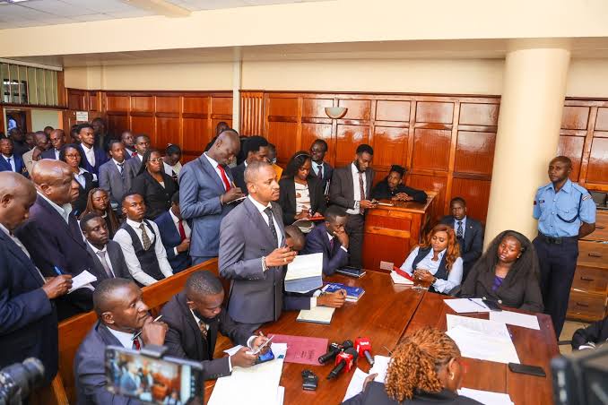 Happening Now as MP Babu, Battery Of Lawyers Storm Vihiga Law Court To Represent Sifuna Supporters