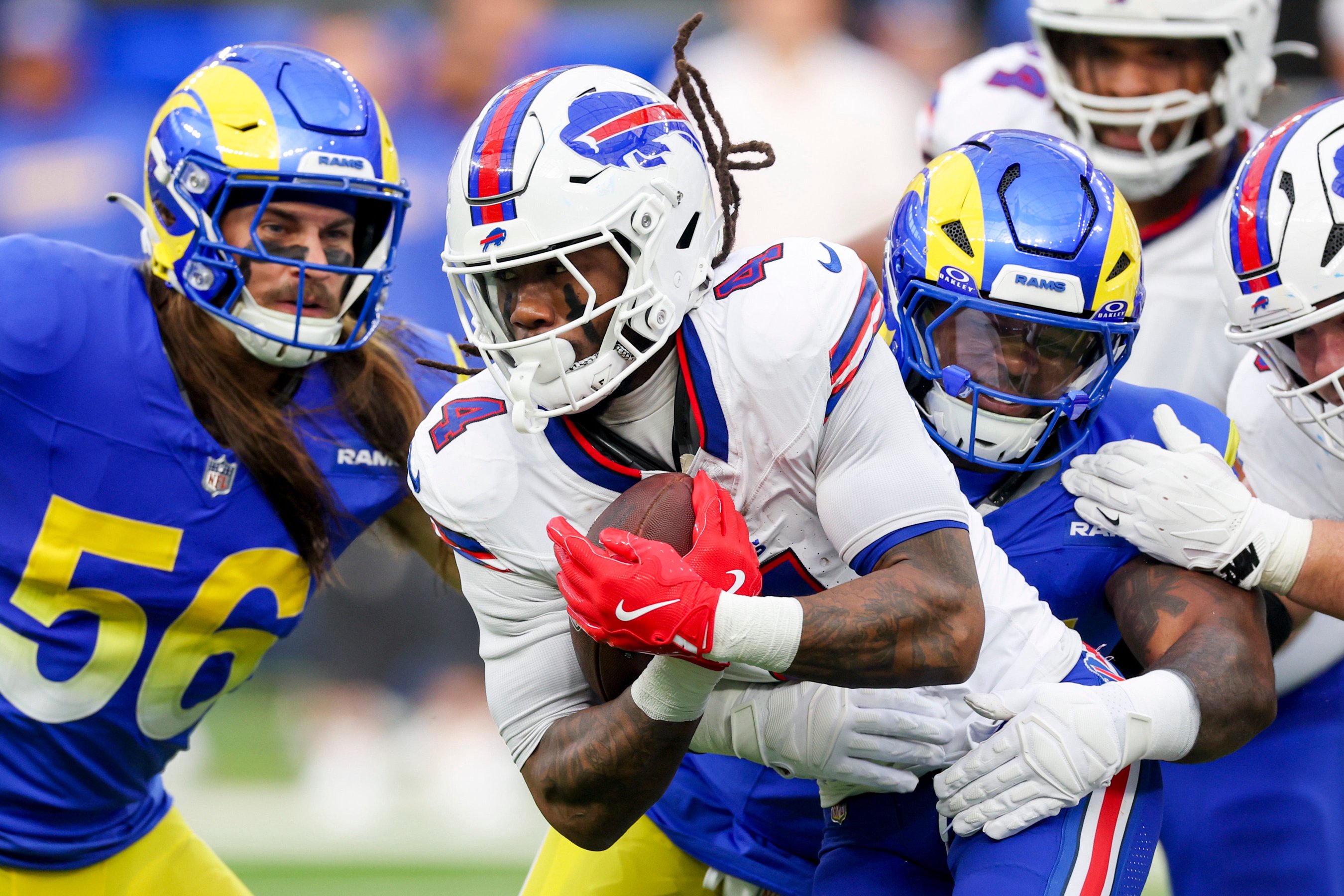 What channel is Rams-BIlls Monday Night Football game on tonight live?