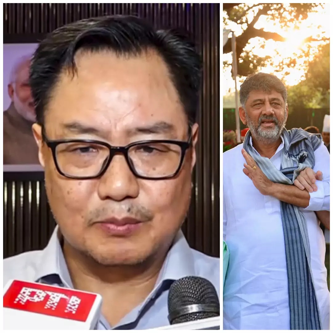 Rijiju Alleges Rahul Gandhi Humiliated DK Shivakumar; Karnataka CM Responds