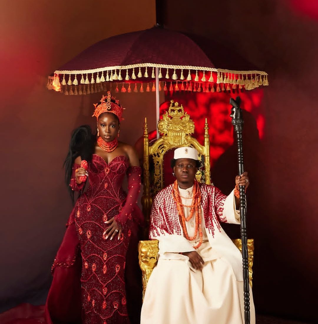 Parent of the Bride looking stylish at Zlatan Ibile and Davita’s wedding.