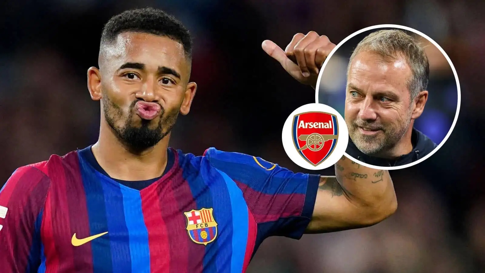 Hansi Flick makes Gabriel Jesus confession after Arsenal dumped Brazilian striker on Barcelona