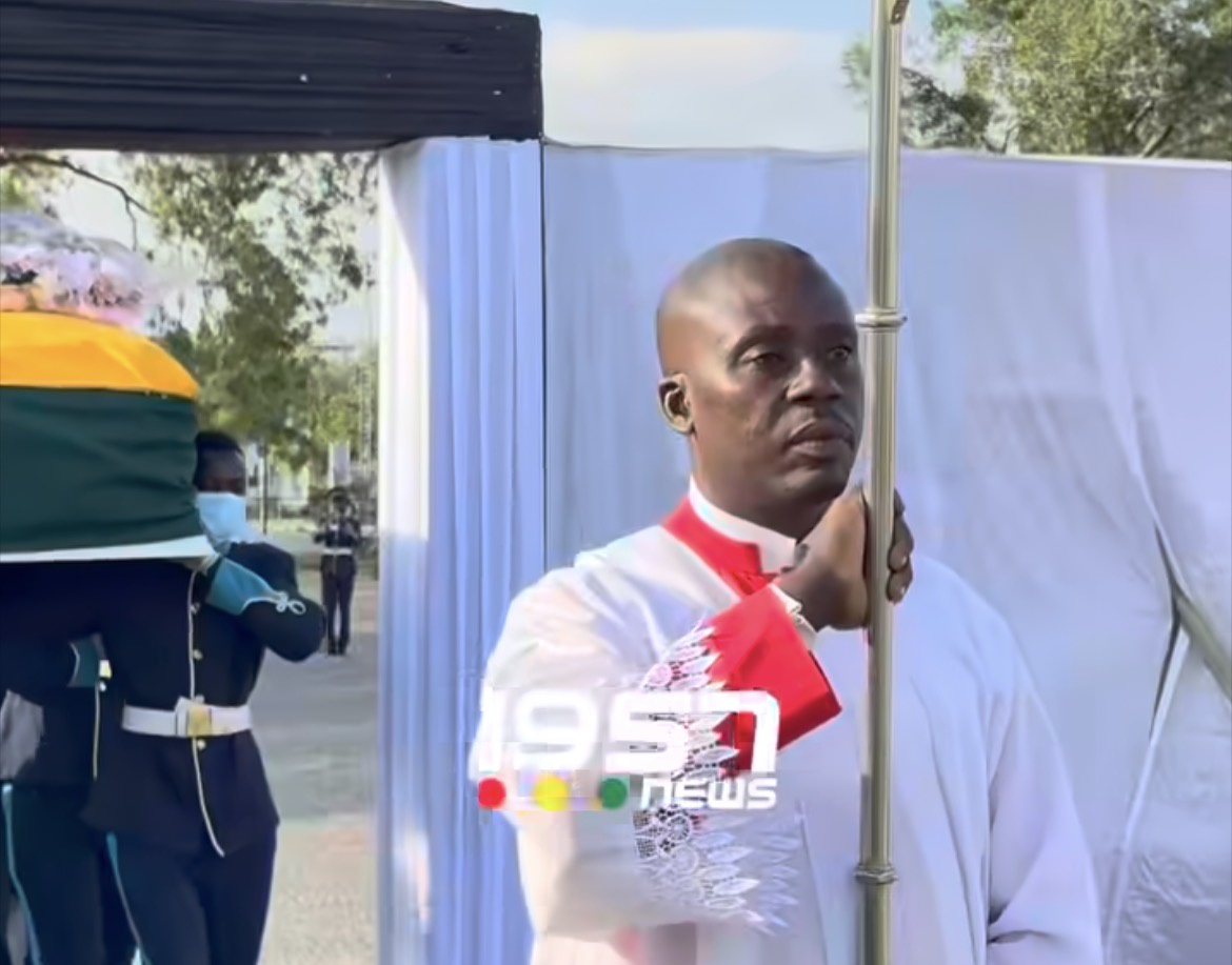 GAF Escorts The Mortal Remains Of Grace Naa Nortey At The State Forcecourt In Accra