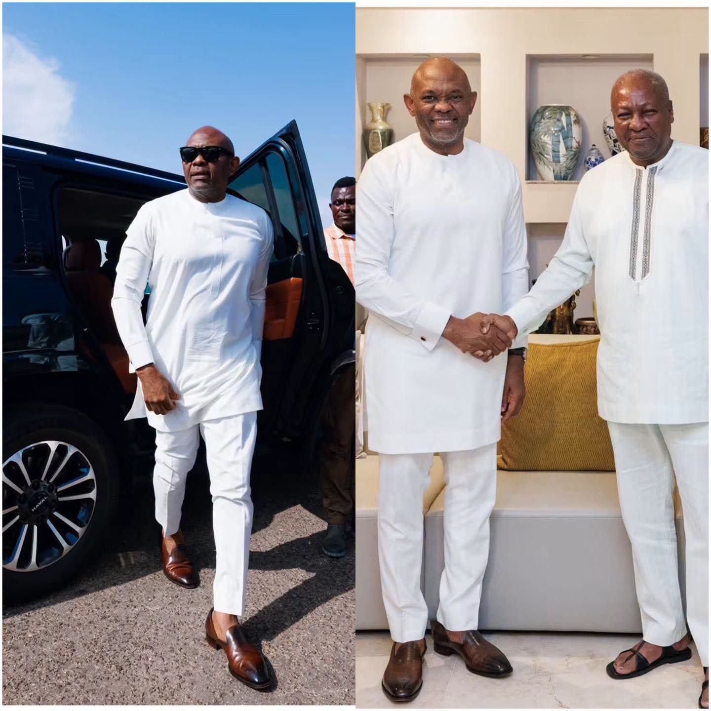 Tony Elumelu Meets President Mahama in Accra as Ghana Attracts Attention from Business Leaders