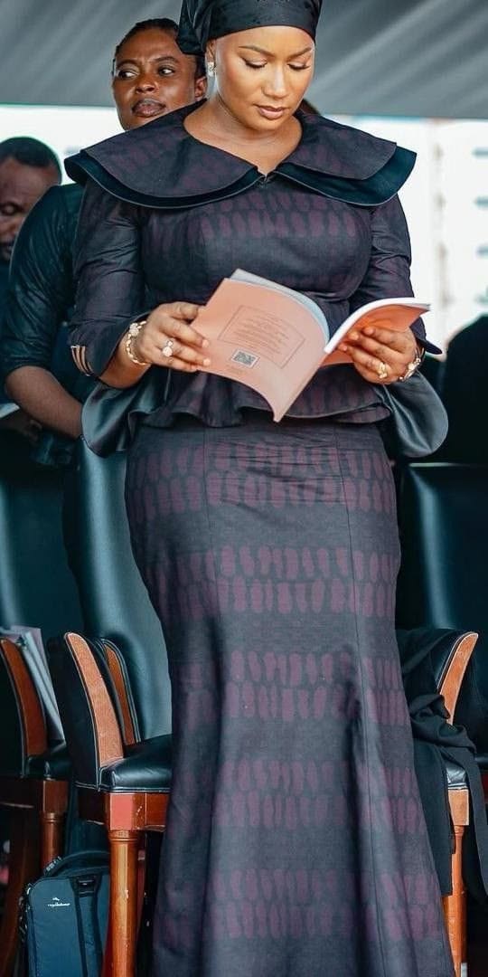 20+ All Black Kaba and Slit Styles for Your Next Saturday Funeral