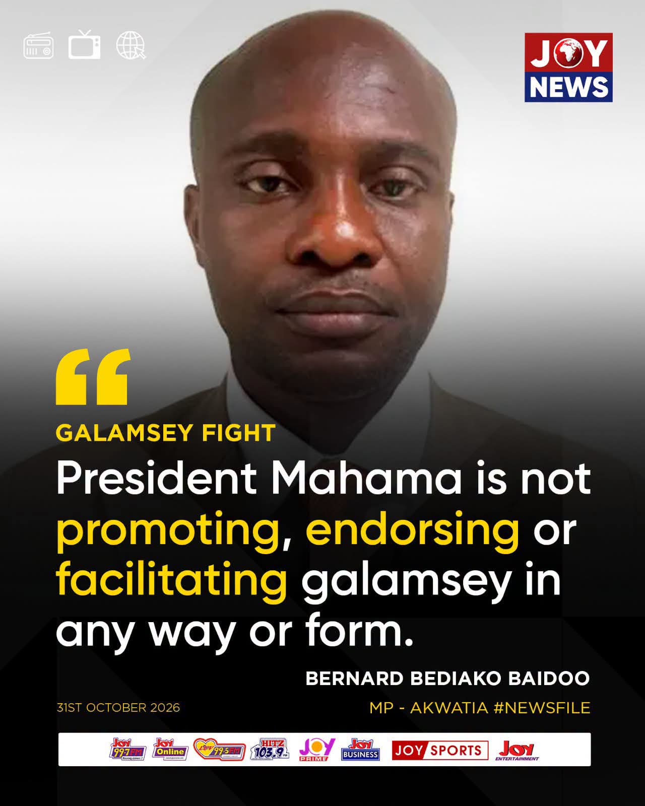Akwatia MP Defends Mahama Against Galamsey Allegations